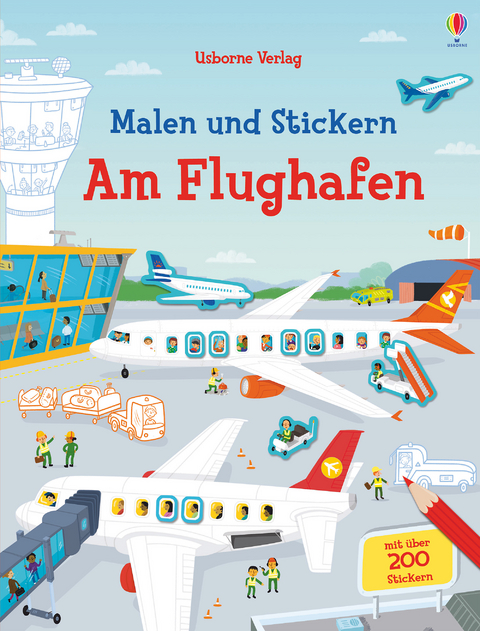 Malen und Stickern - Am Flughafen - Simon Tudhope, Sam Smith