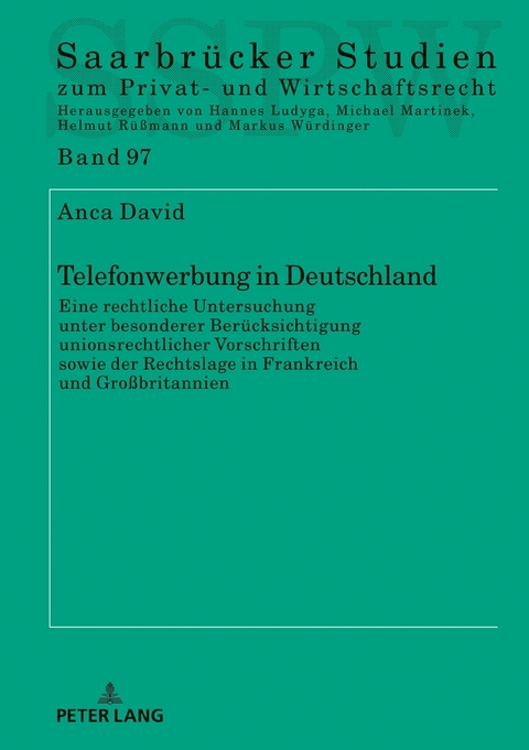 Telefonwerbung in Deutschland - Anca David