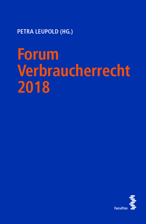 Forum Verbraucherrecht 2018 - Petra Leupold