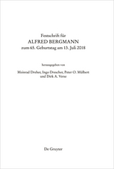 Festschrift für Alfred Bergmann zum 65. Geburtstag am 13. Juli 2018 - 