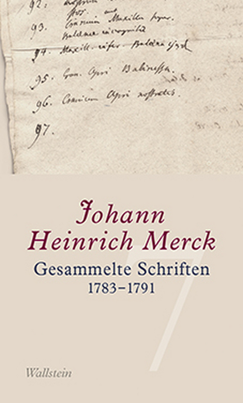 Gesammelte Schriften - Johann Heinrich Merck