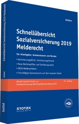 Schnellübersicht Sozialversicherung 2019 Melderecht - Geiken, Manfred