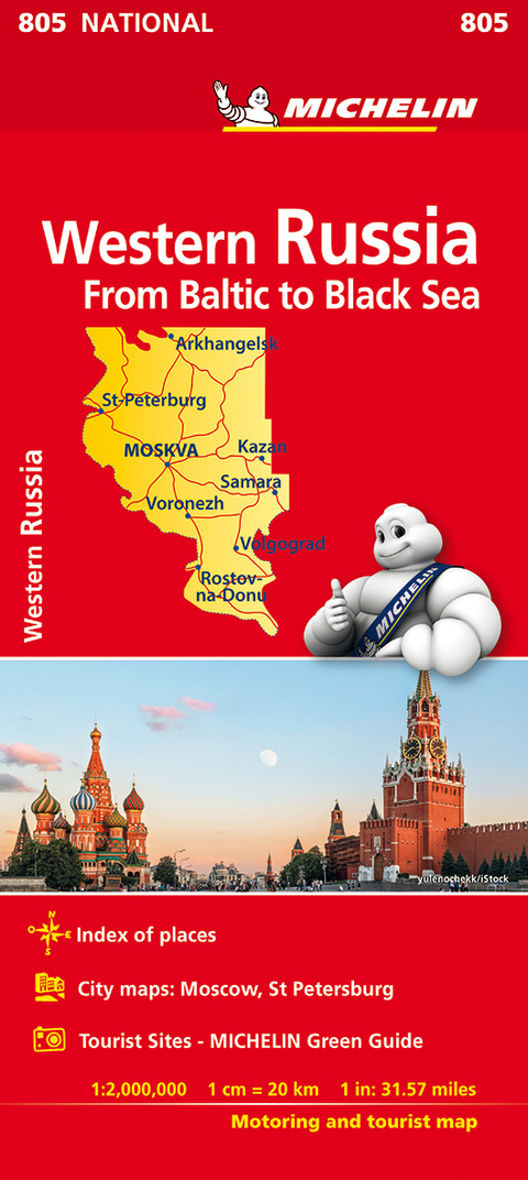 Western Russia - Michelin National Map 805 -  Michelin