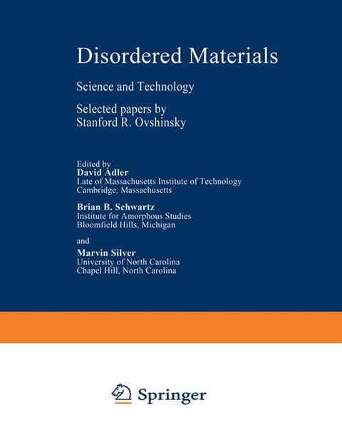 Disordered Materials - Stadford R. Ovshinsky