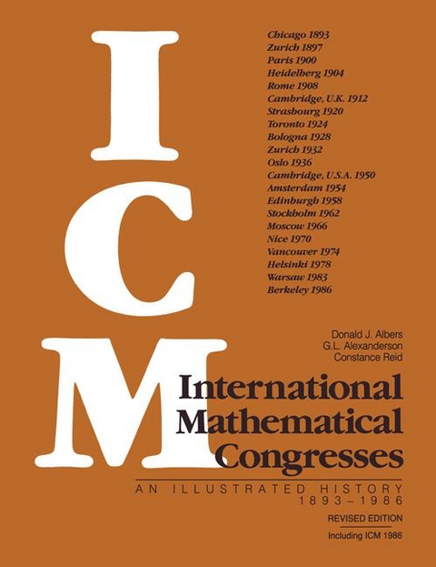 International Mathematical Congresses - Donald J. Albers, Gerald L. Alexanderson, Constance Reid