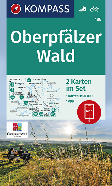 KOMPASS Wanderkarte Oberpfälzer Wald - 