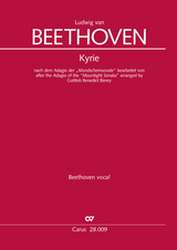 Kyrie nach dem Adagio der "Mondscheinsonate" (Partitur) - Ludwig van Beethoven