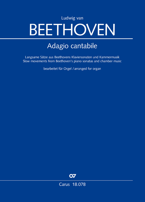 Adagio. Langsame Sätze für Orgel - Ludwig van Beethoven