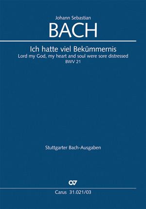 Ich hatte viel Bekümmernis (Klavierauszug) - Johann Sebastian Bach