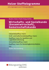 Holzer Stofftelegramme Baden-Württemberg / Holzer Stofftelegramme Baden-Württemberg – Wirtschafts- und Sozialkunde (Gesamtwirtschaft), Gemeinschaftskunde - Patzig, Ulrich; Seifritz, Christian; Paaß, Thomas; Bauder, Markus; Holzer, Volker