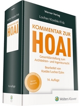 Kommentar zur HOAI - Koeble, Wolfgang; Locher, Ulrich; Frik, Werner