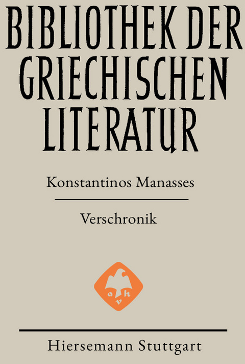 Verschronik - Manasses Konstantinos