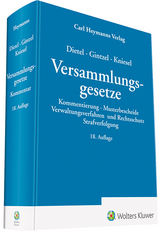 Versammlungsgesetze - Dietel, Alfred; Gintzel, Kurt; Kniesel, Michael