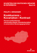 Kookkurrenz – Kovariation – Kontrast - Philip C. Vergeiner