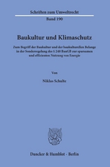 Baukultur und Klimaschutz. - Niklas Schulte