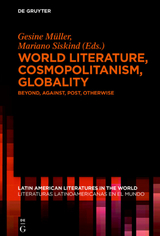 World Literature, Cosmopolitanism, Globality - 