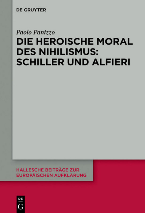 Die heroische Moral des Nihilismus: Schiller und Alfieri - Paolo Panizzo