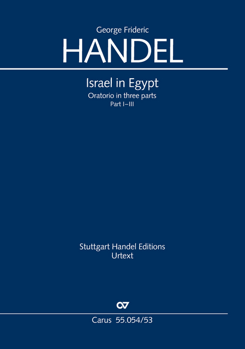 Israel in Egypt - Part I-III (Klavierauszug englisch) - Georg Friedrich Händel