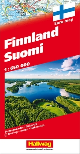 Hallwag Strassenkarte Finnland Suomi 1:650.000 - 