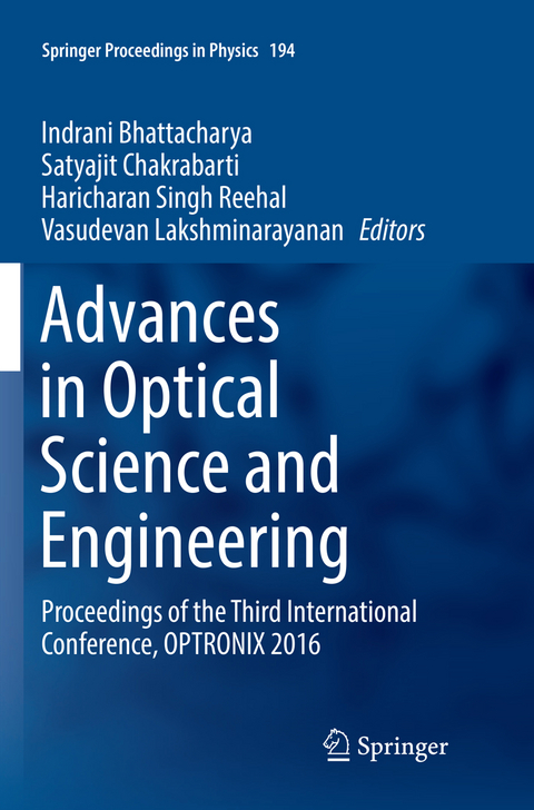 Advances in Optical Science and Engineering - 