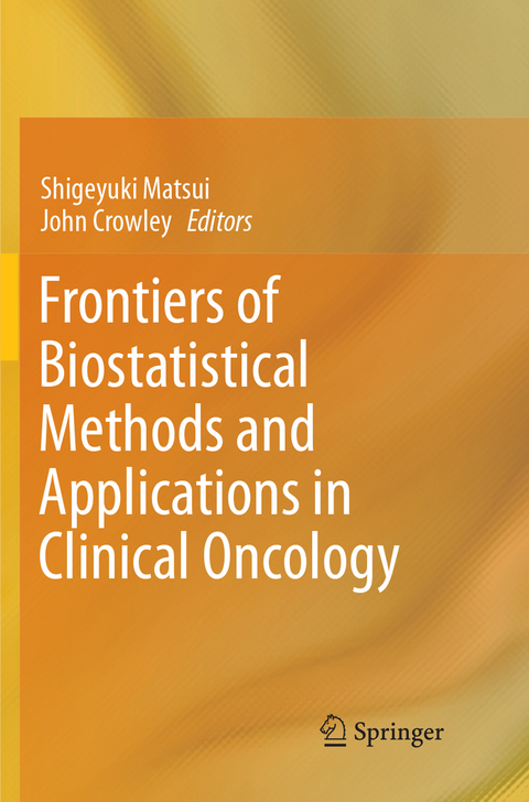 Frontiers of Biostatistical Methods and Applications in Clinical Oncology - 