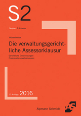 Die verwaltungsgerichtliche Assessorklausur - Wüstenbecker, Horst