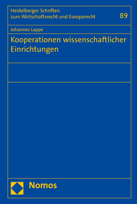 Kooperationen wissenschaftlicher Einrichtungen - Johannes Lappe