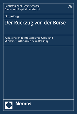 Der Rückzug von der Börse - Kirsten Krug