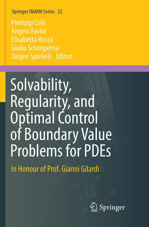 Solvability, Regularity, and Optimal Control of Boundary Value Problems for PDEs - 