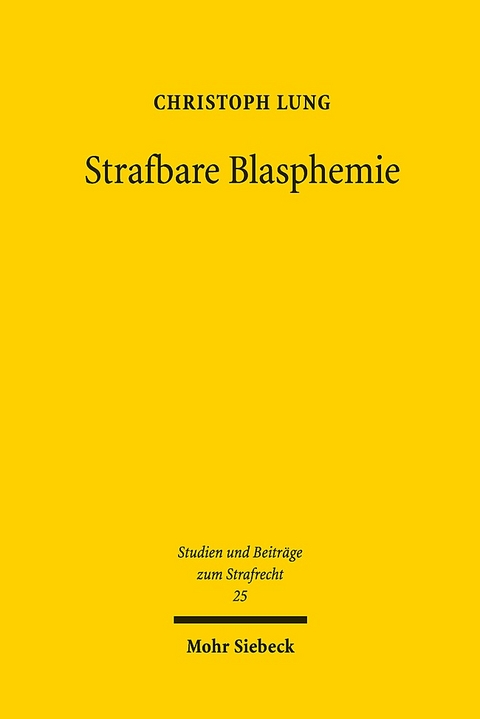 Strafbare Blasphemie - Christoph Lung