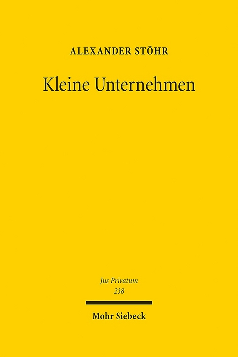 Kleine Unternehmen - Alexander Stöhr