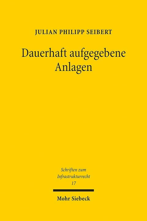 Dauerhaft aufgegebene Anlagen - Julian Philipp Seibert