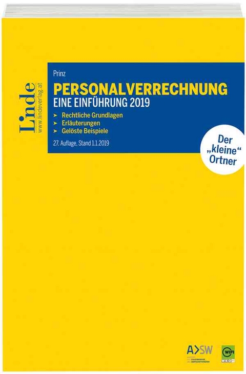 Personalverrechnung: eine Einführung 2019 - Irina Prinz