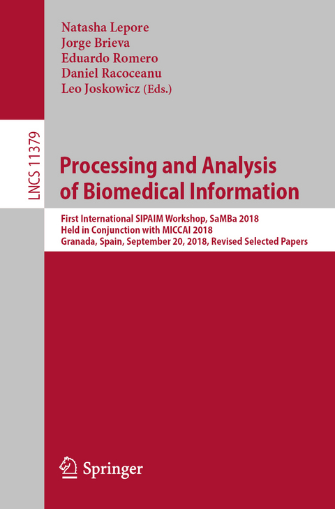 Processing and Analysis of Biomedical Information - 