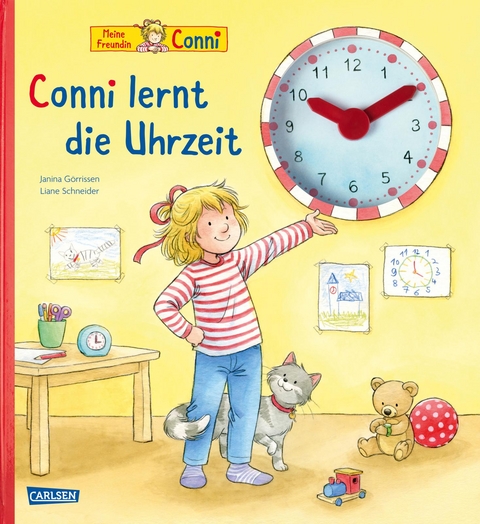 Conni-Pappbilderbuch: Conni lernt die Uhrzeit - Liane Schneider