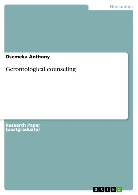 Gerontological counseling - Osemeka Anthony