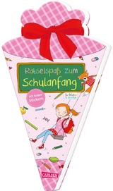 Schlau für die Schule: Rätselspaß zum Schulanfang mit Stickern (Schultüte für Mädchen) - Caroline Fuchs