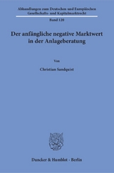 Der anfängliche negative Marktwert in der Anlageberatung. - Christian Sandquist