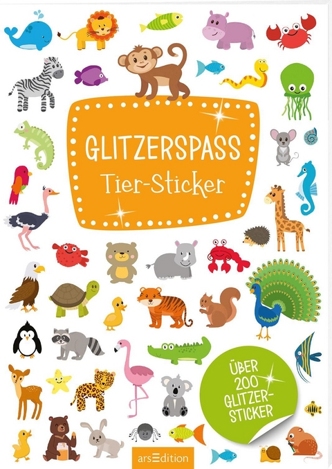 Glitzerspaß Tier-Sticker