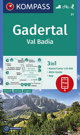 KOMPASS Wanderkarte Gadertal, Val Badia - KOMPASS-Karten GmbH