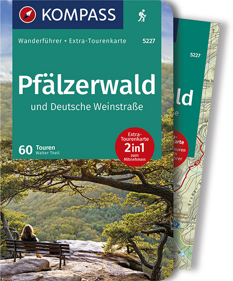 KOMPASS Wanderführer Pfälzerwald und Deutsche Weinstraße - Walter Theil