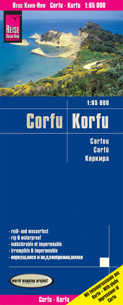 Reise Know-How Landkarte Korfu / Corfu (1:65.000) - Reise Know-How Verlag Peter Rump