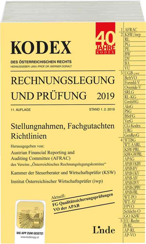 KODEX Rechnungslegung und Prüfung 2019 - Werner Gedlicka, Markus Knotek, Katharina Bakel-Auer