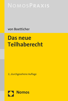 Das neue Teilhaberecht - Arne von Boetticher