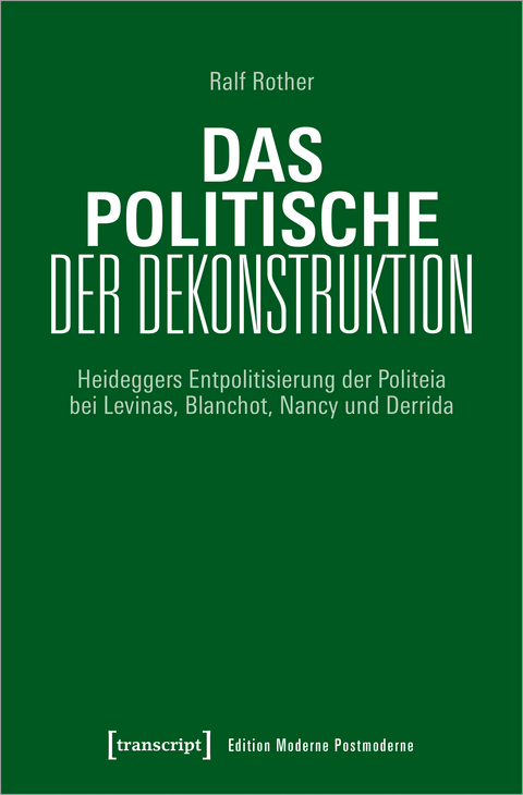 Das Politische der Dekonstruktion - Ralf Rother