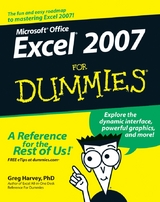 Excel 2007 For Dummies - Greg Harvey