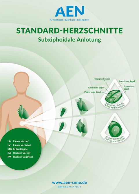 Standard-Herzschnitte Echokardiografie, Poster - 