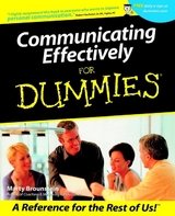 Communicating Effectively For Dummies - Marty Brounstein