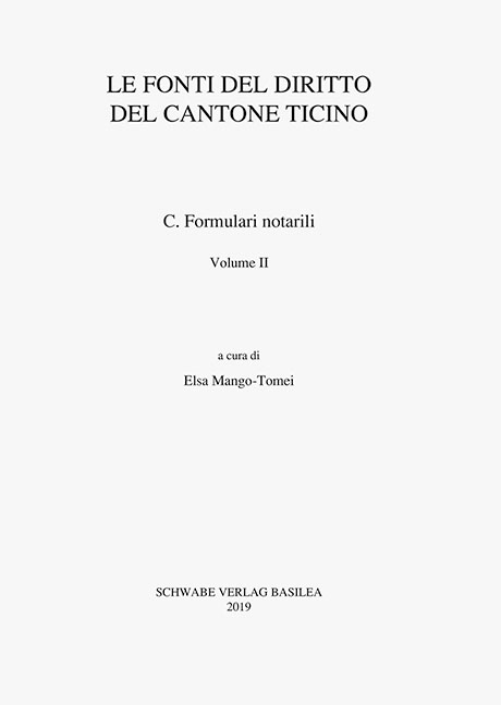 Le fonti del diritto del Cantone Ticino - 