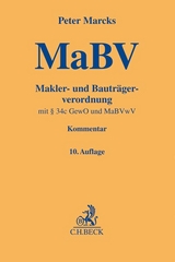 Makler- und Bauträgerverordnung - Marcks, Peter